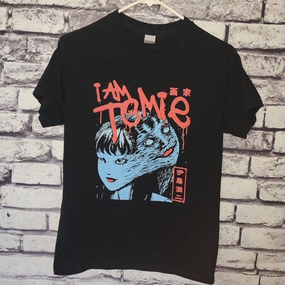 Black Junji Ito I Am Tomie Graphic T Shirt - S - Picture 1 of 3